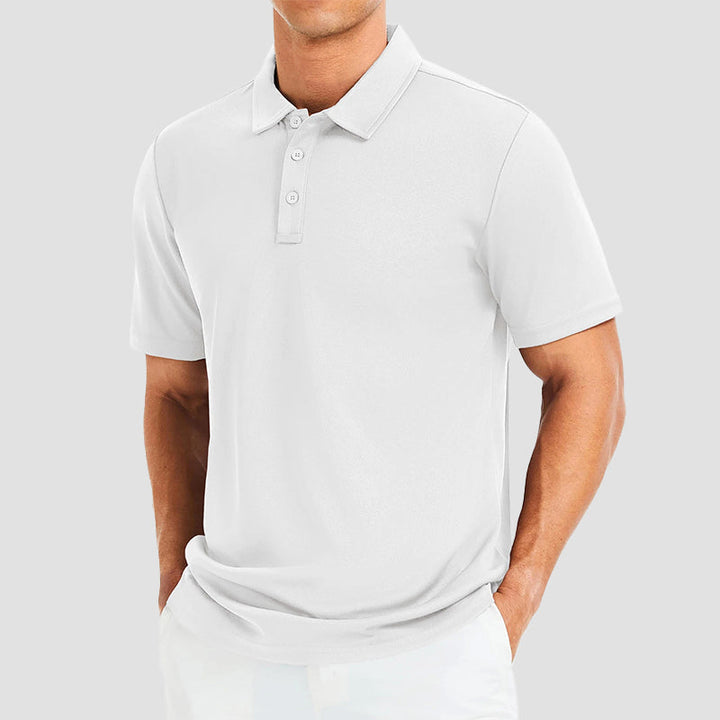 Men's Quick-Dry Golf Polo Shirt White