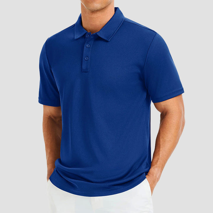 Men's Quick-Dry Golf Polo Shirt Blue