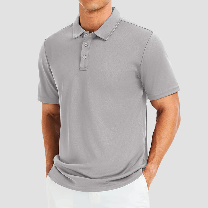 Men's Quick-Dry Golf Polo Shirt Gray