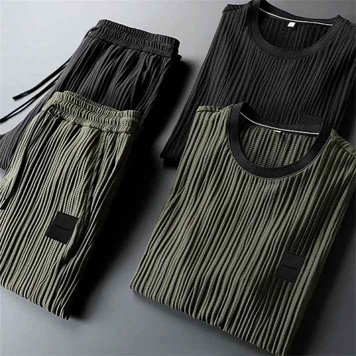Cool Ice Silk Two-Piece Set