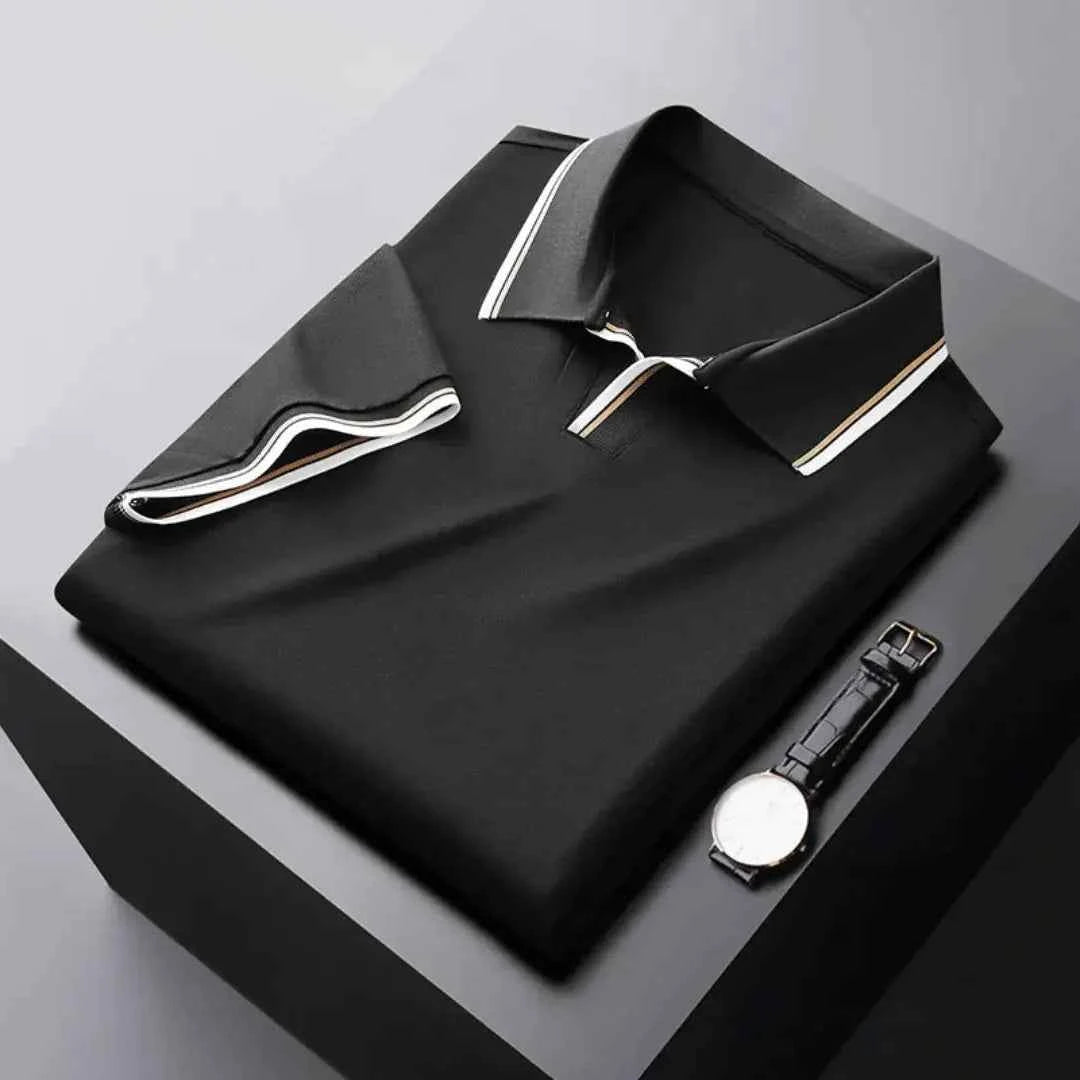 Men's Signature Polo Shirt Charcoal Black