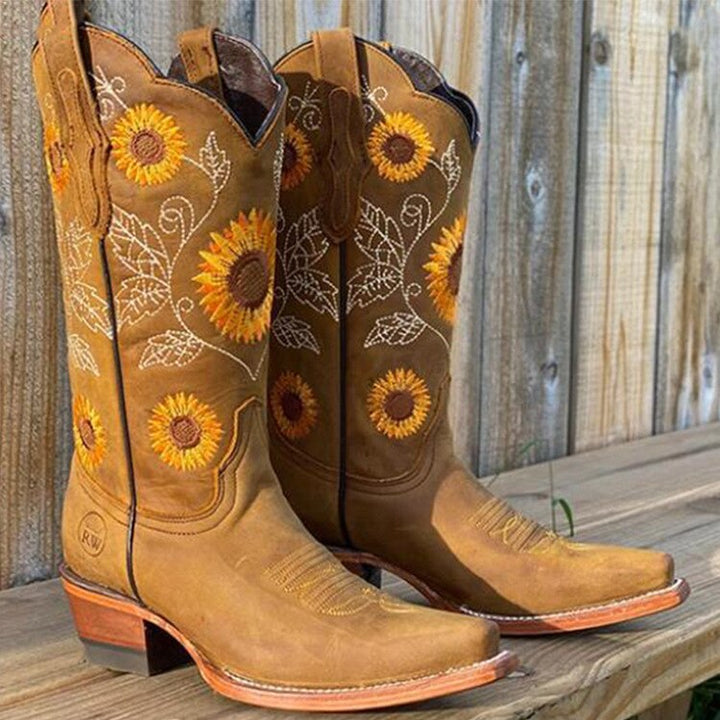 Women's Bohemian Style Ankle Boots Khaki