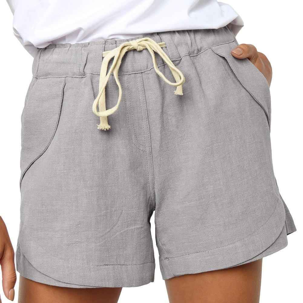 Women's High-Waisted Luna Shorts Light Gray