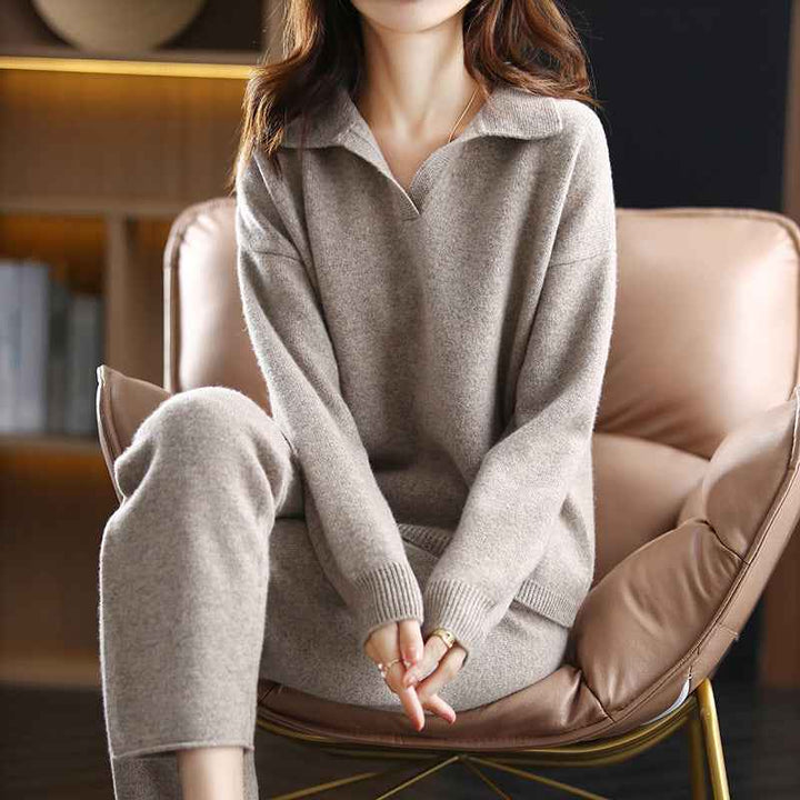 Luxurious Cashmere Set Coffee
