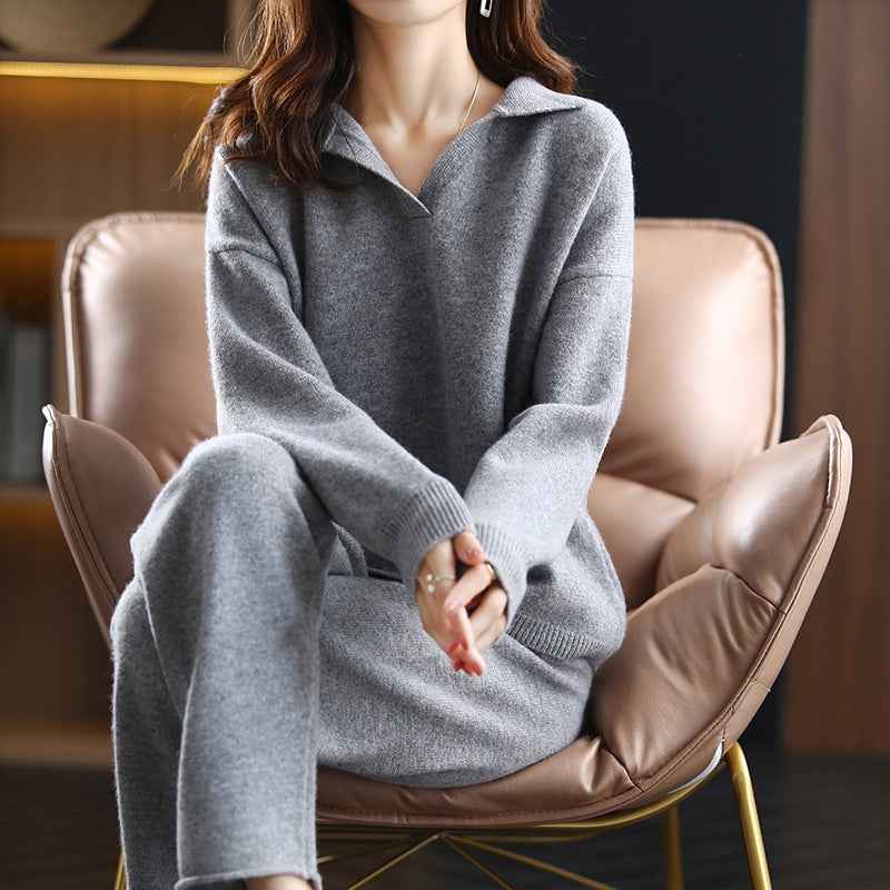 Luxurious Cashmere Set Gray