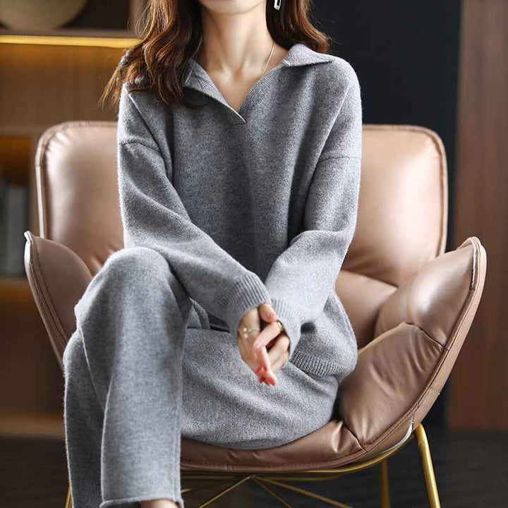Luxurious Cashmere Set Gray
