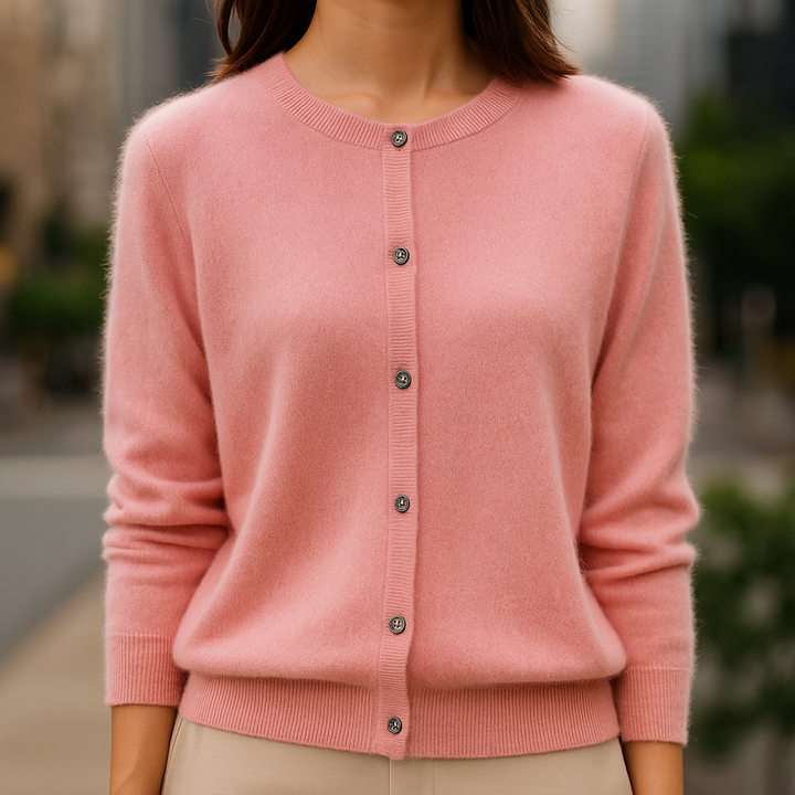 Luxuriously Soft Mink Cashmere Sweater Pink