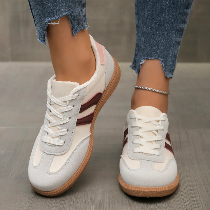 Luxury Soft Slip-On Flat Shoes – Womens Sneakers Pink