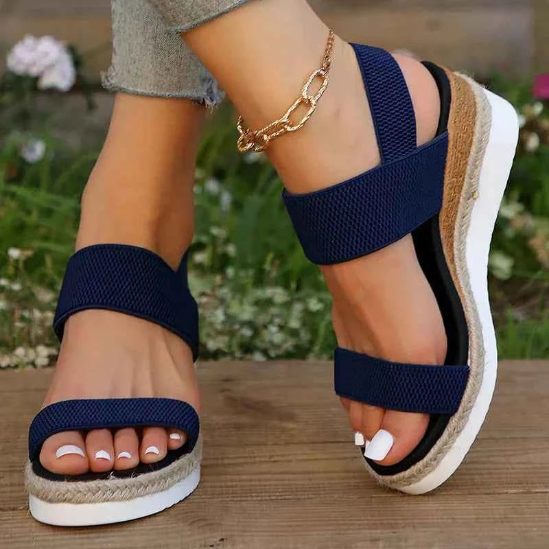Marigold | Women's Orthopedic Cushioned Sandals Blue