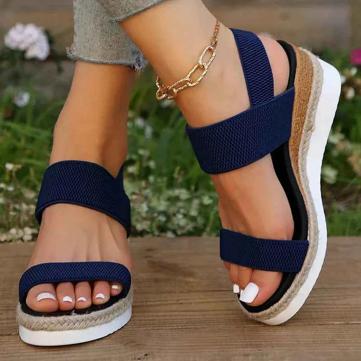 Marigold | Women's Orthopedic Cushioned Sandals Blue