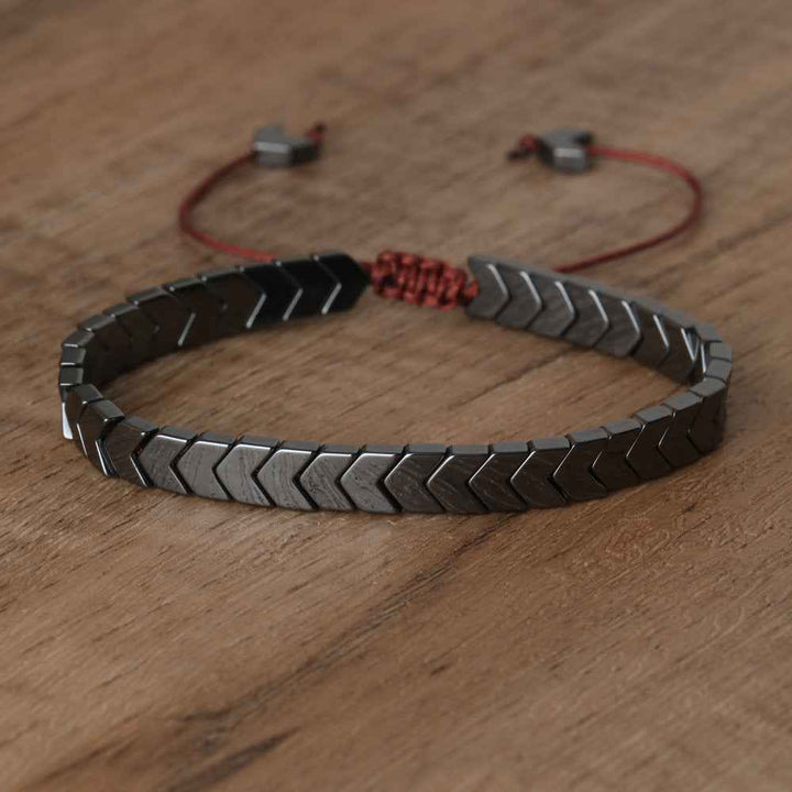 Stylish Hematite Beaded Bracelet for Wellness