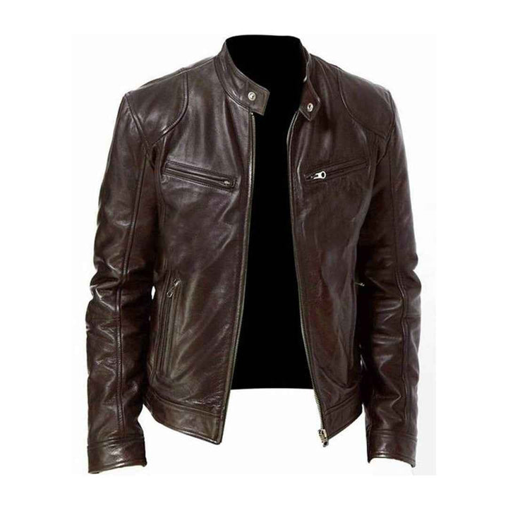 Men's Stylish Leather Jacket Auburn