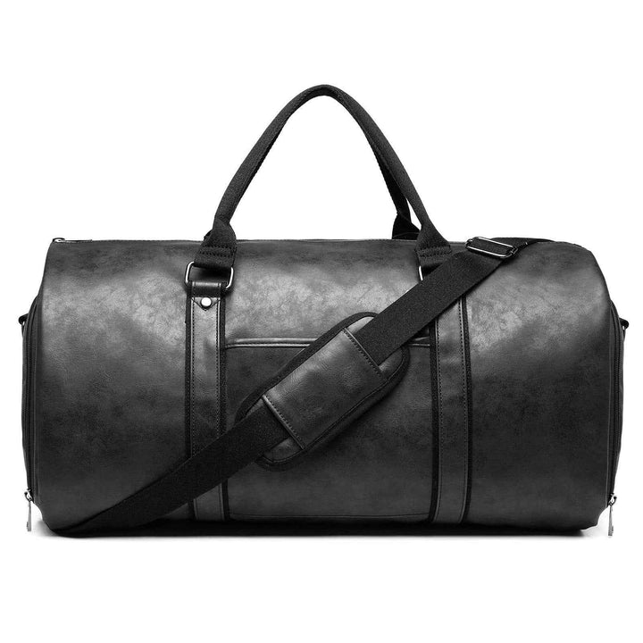 Adjustable Strap Duffel Bag with Top Handles Black