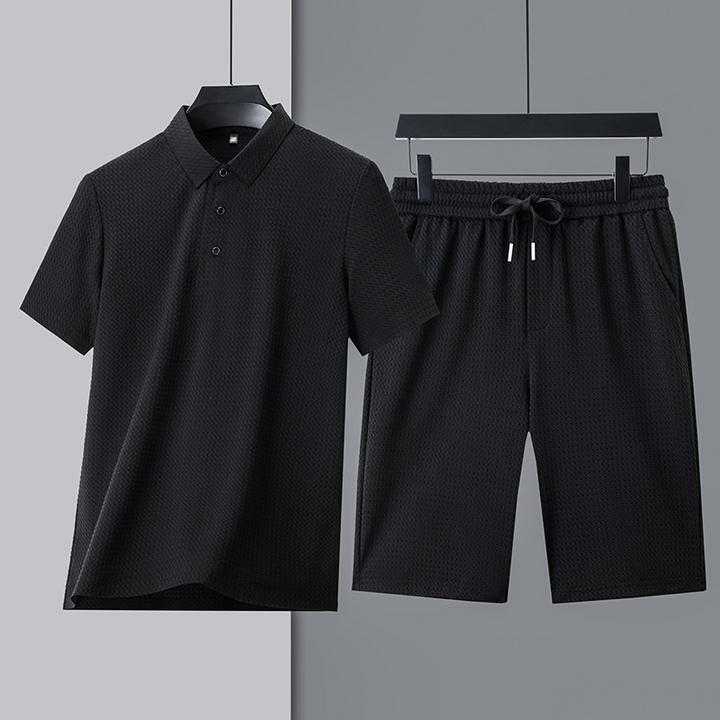 Premium Wimbledon Polo Set Black
