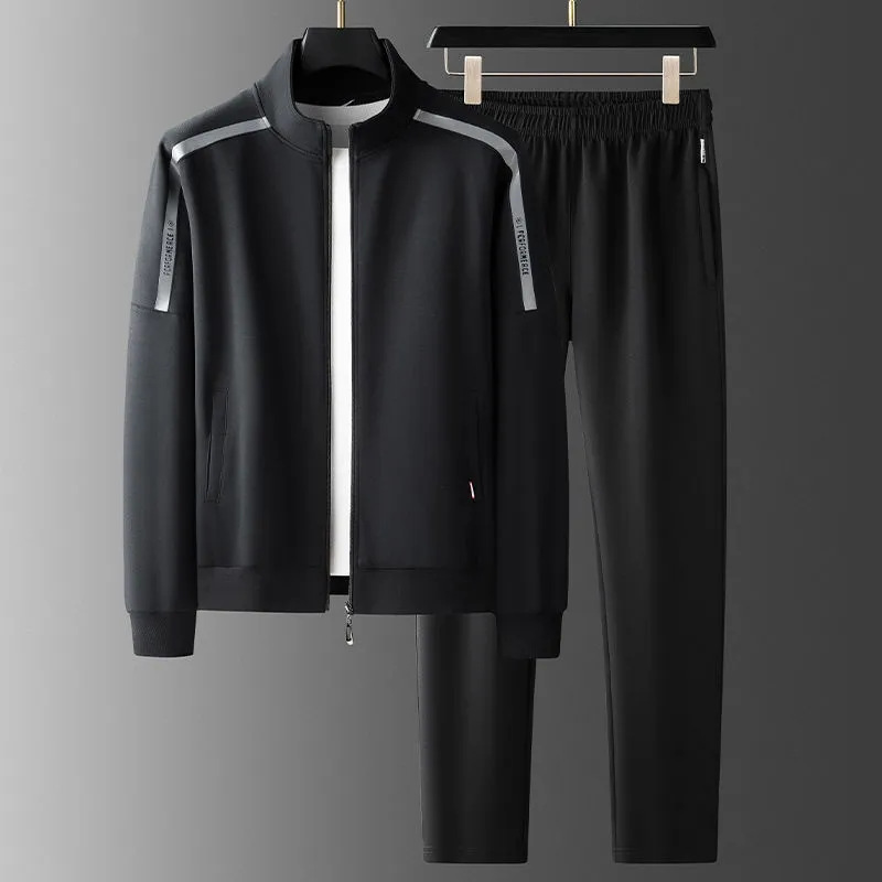 High-Performance Tracksuit Set for Ultimate Comfort Deep Black