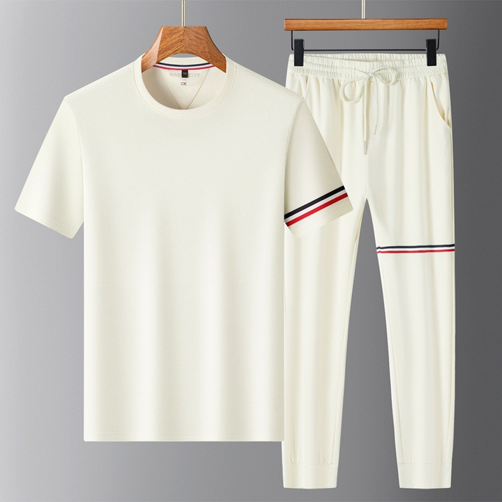 Italian Tracksuit Set for Men Legacy Cream