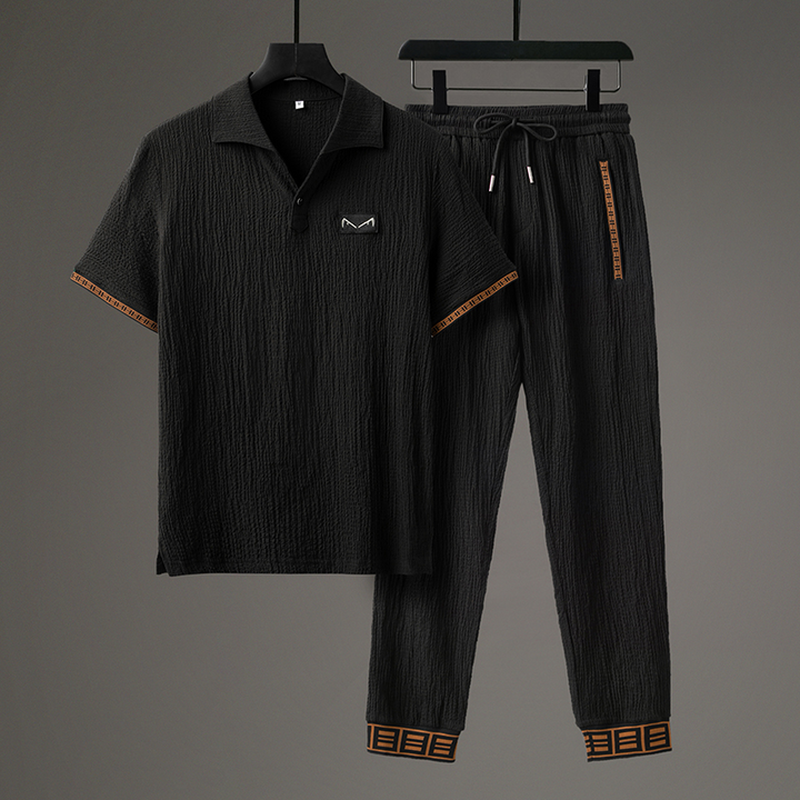Mykonos Polo Set - Stylish & Comfortable Black
