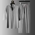 Yūgen Premium Linen Bedding Set Gray