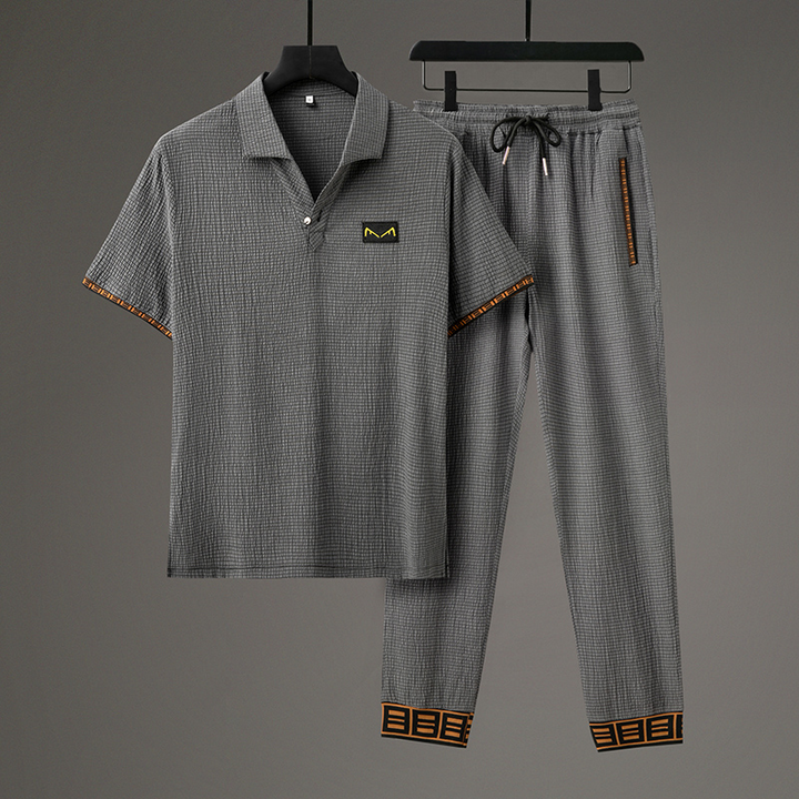 Mykonos Polo Set - Stylish & Comfortable Gray