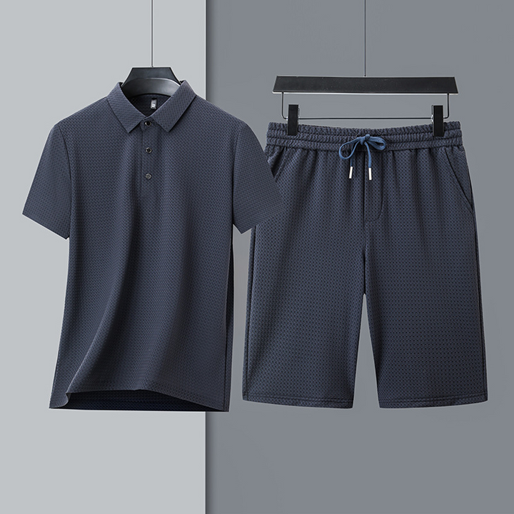 Premium Wimbledon Polo Set Navy