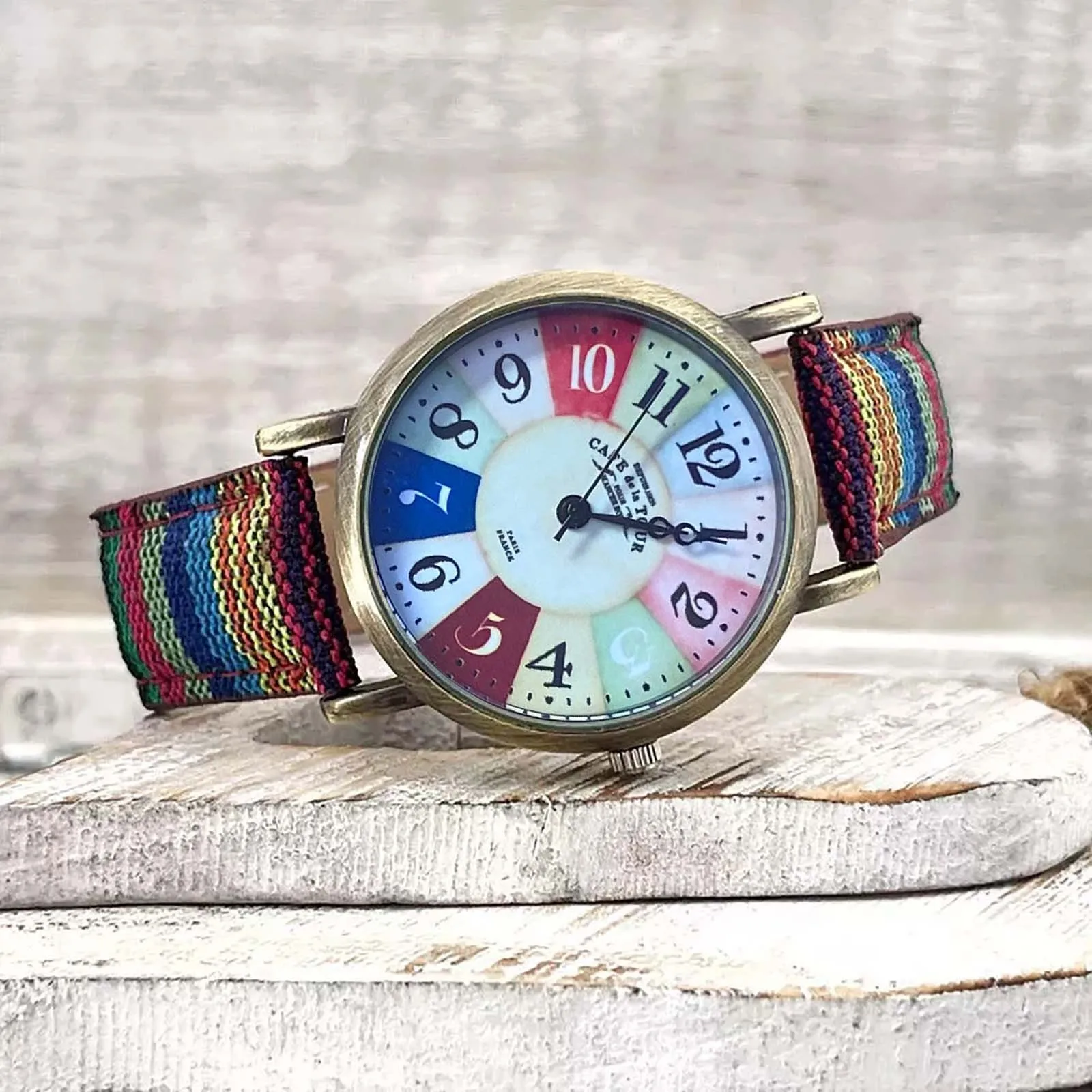 Classic Mosaic Timepiece Coastal Horizon