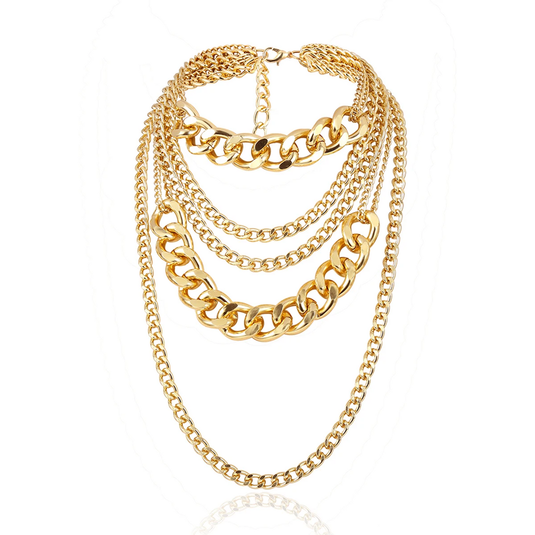 Elegant Layered Cascade Necklace