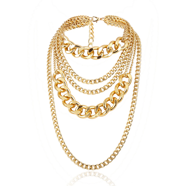 Elegant Layered Cascade Necklace