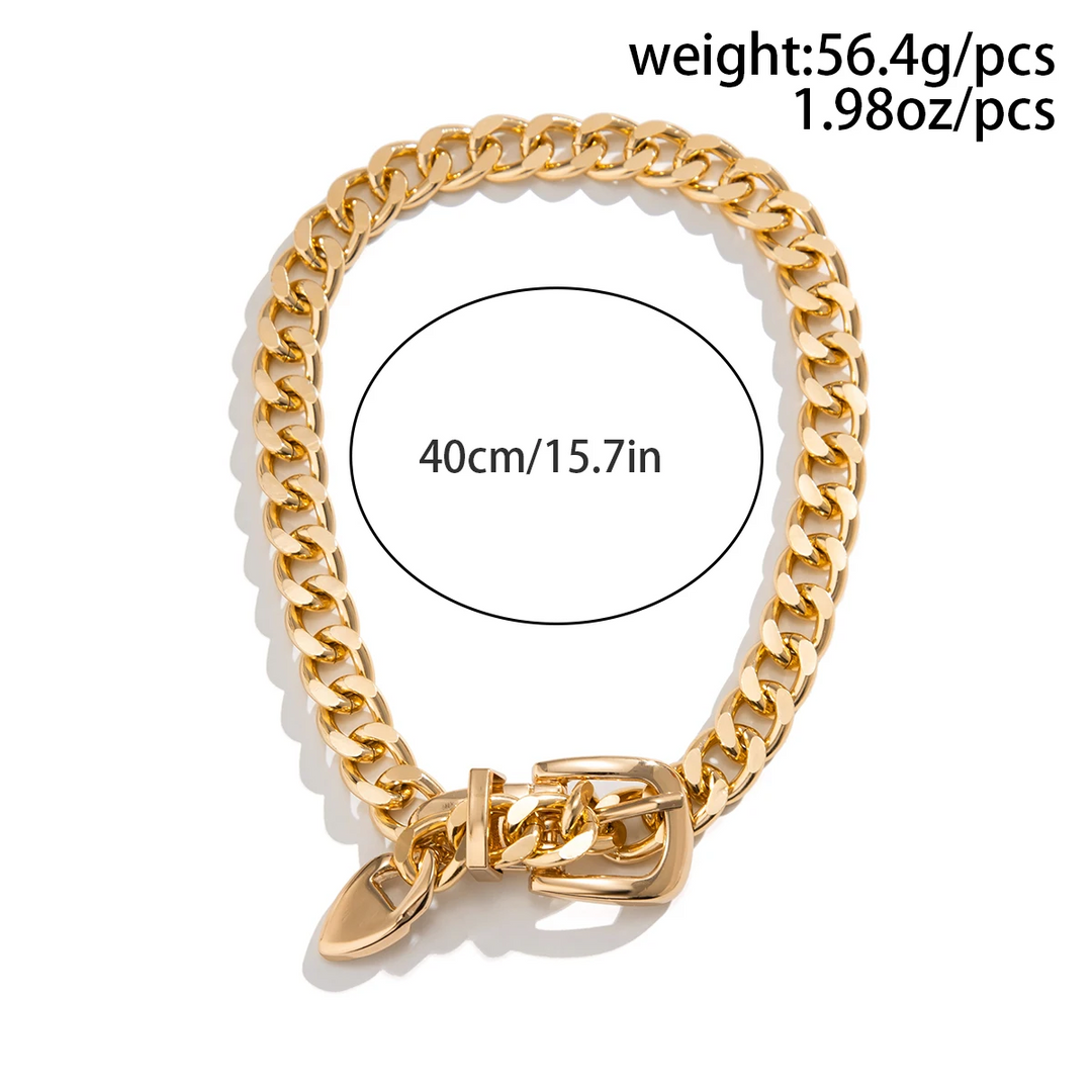 Elegant Radiance Chain Drop Necklace