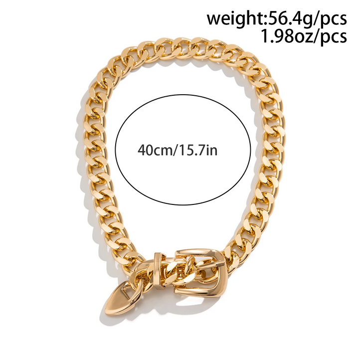Elegant Radiance Chain Drop Necklace