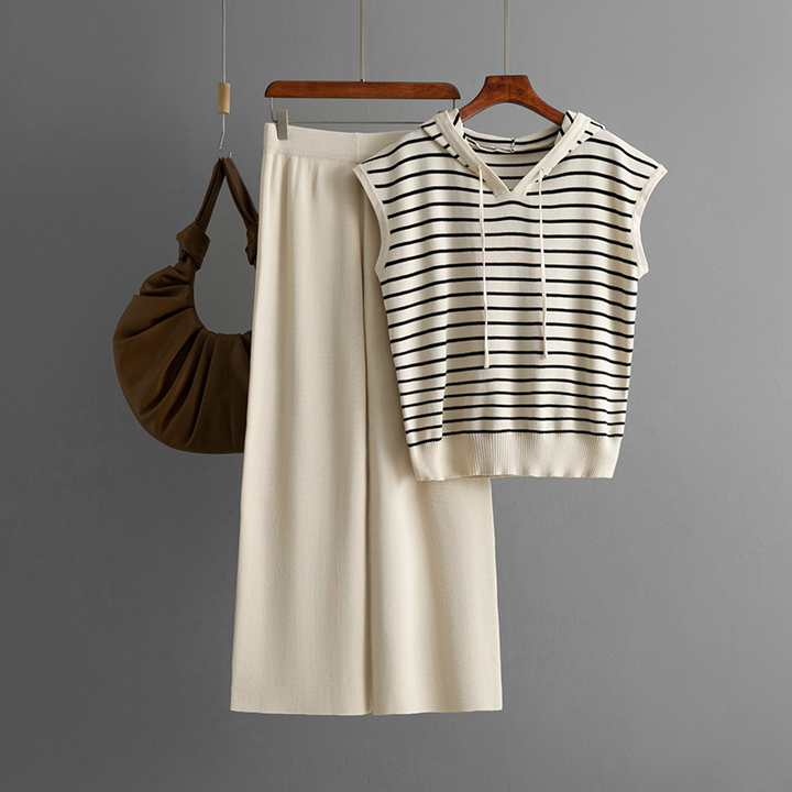 Chic Knit Set for Effortless Style White
