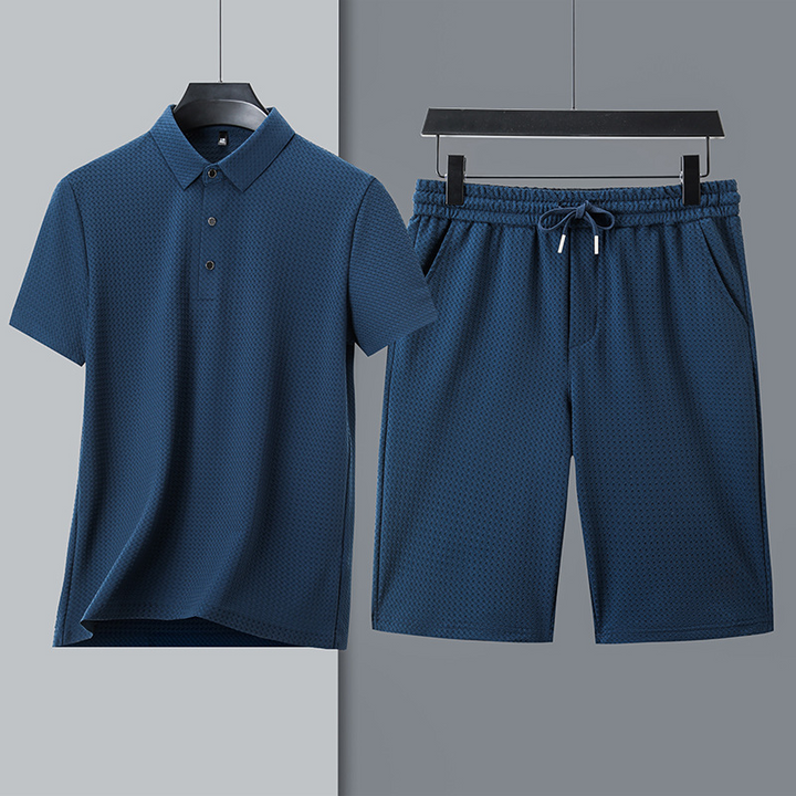 Premium Wimbledon Polo Set Blue
