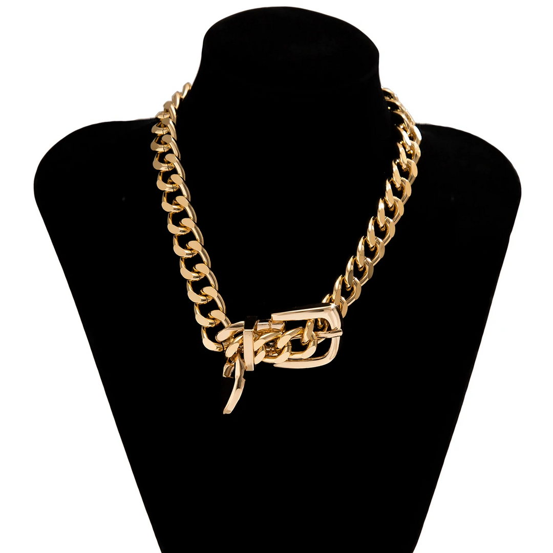 Elegant Radiance Chain Drop Necklace