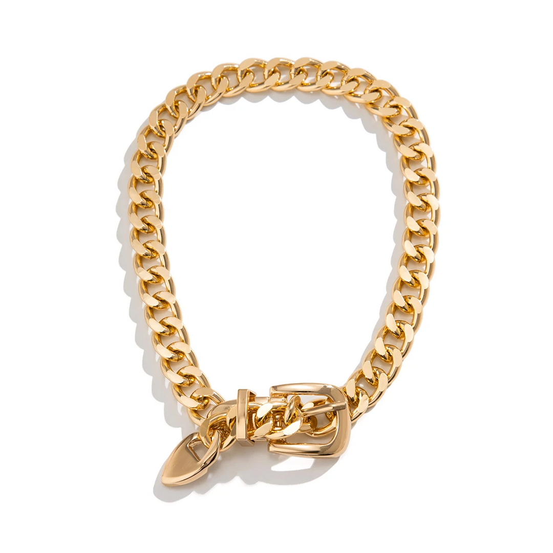 Elegant Radiance Chain Drop Necklace