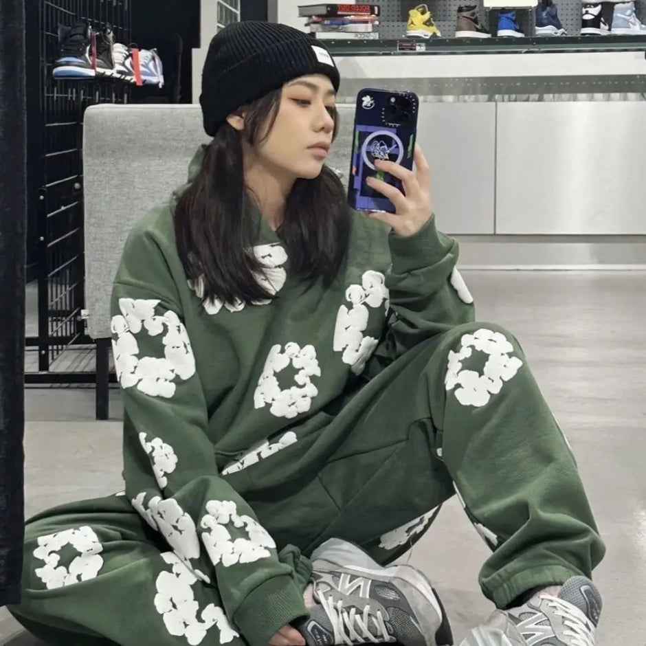Aiden | Unisex Printed Tracksuit Set – Stylish Hoodie & Sweatpants