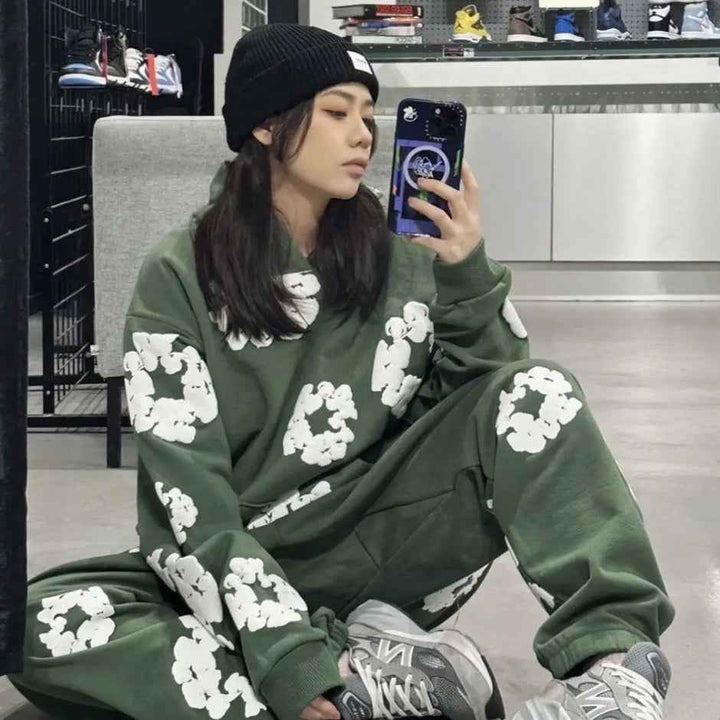 Aiden | Unisex Printed Tracksuit Set – Stylish Hoodie & Sweatpants