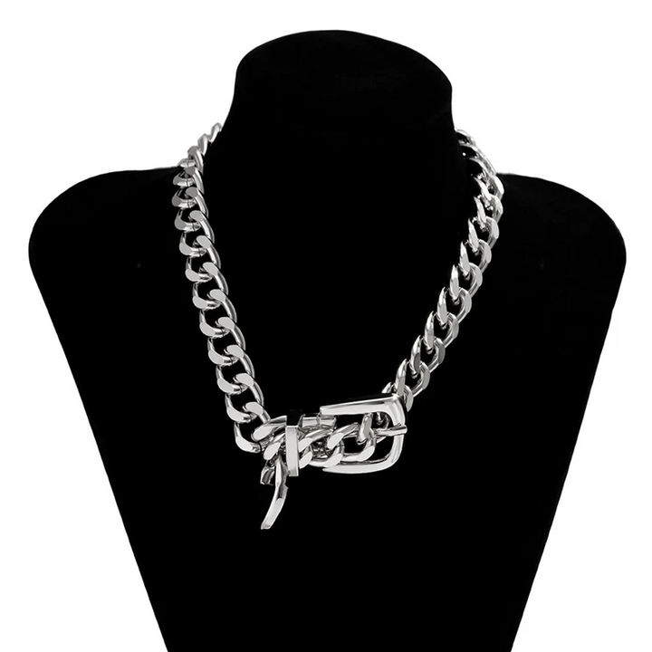 Elegant Radiance Chain Drop Necklace