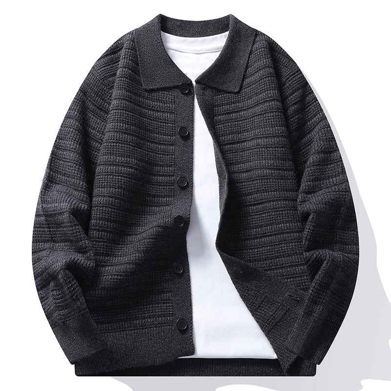 Men's Stylish Matte Knit Cardigan