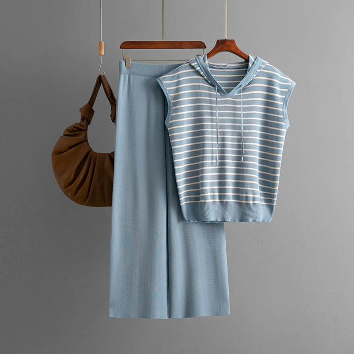 Chic Knit Set for Effortless Style Blue