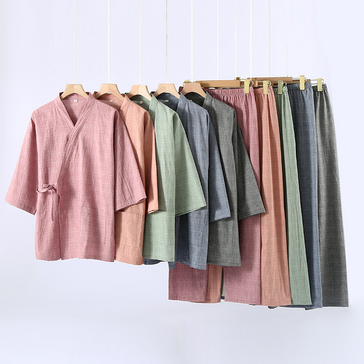 Cozy Linen Wrap Set