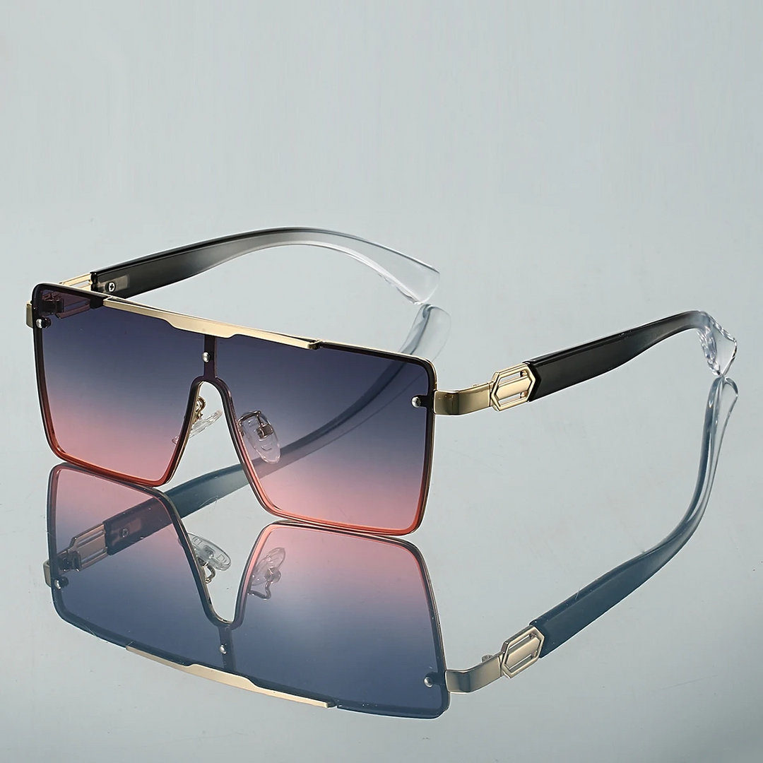 Protective Shield Sunglasses Black Blue Pink