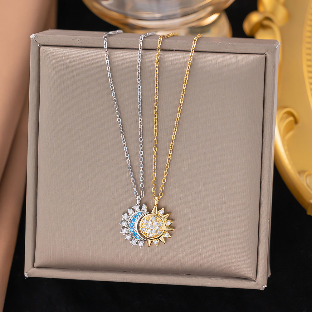 Elegant Gold and Silver Jewelry Set Necklace