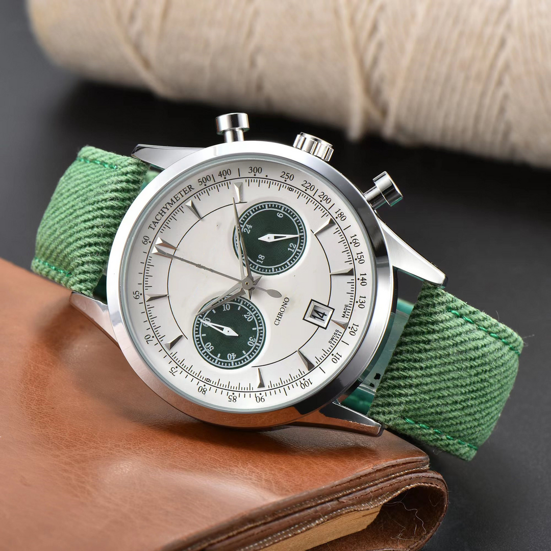 Chrono Style Watch for Men Green