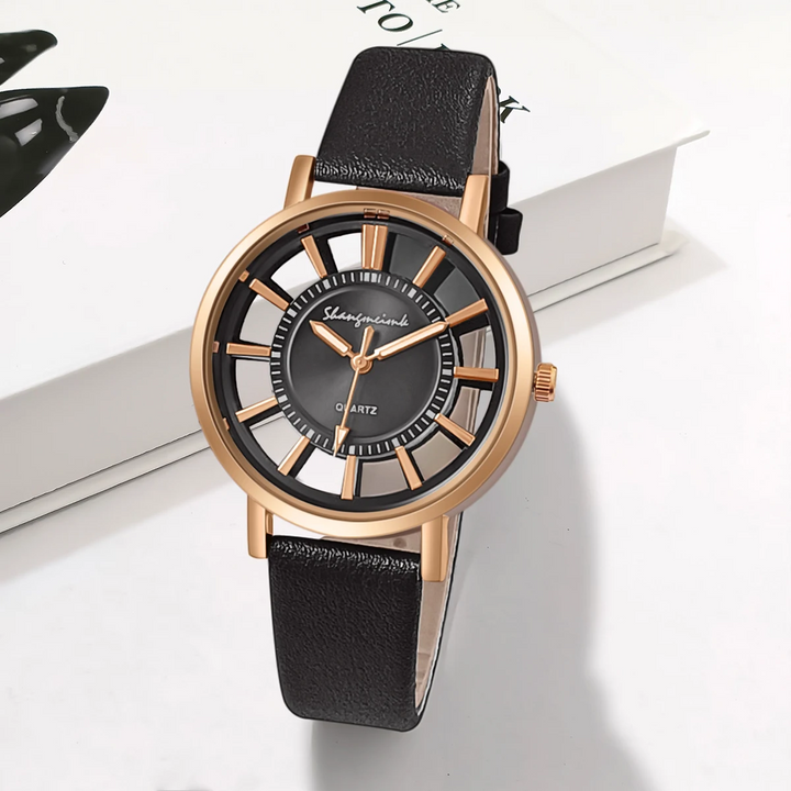Elegant Minimalist Timepiece Black