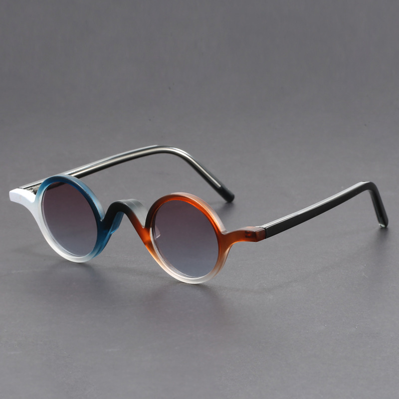 Vintage-Inspired Retro Sunglasses Blue-Red