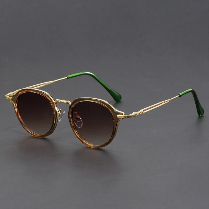 Vintage-Inspired Retro Sunglasses Tea-Green