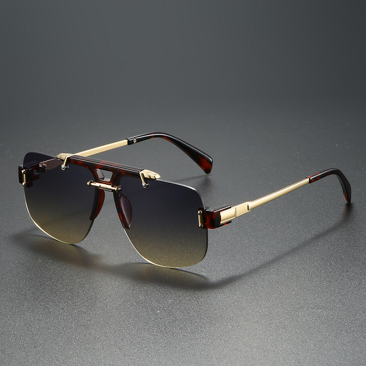 Stylish Rimless Sunglasses for Ultimate Fashion Gray Yellow