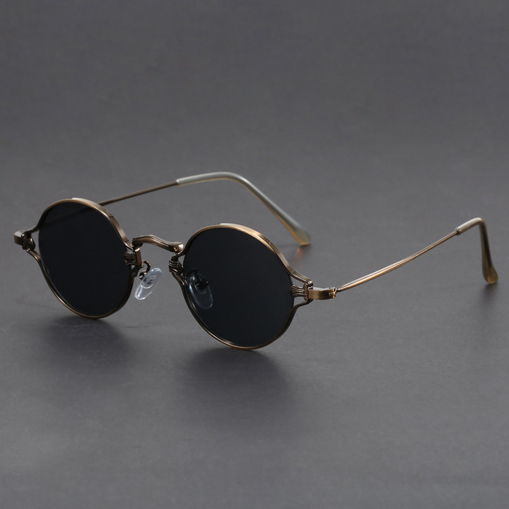 Round Retro Sunglasses for a Stylish Look Bronze-Black