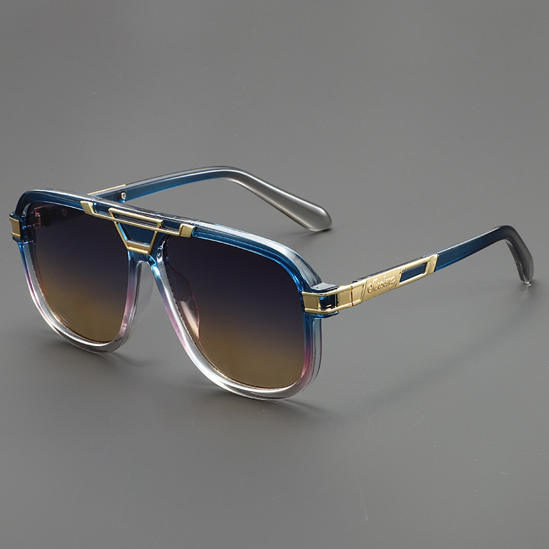 Stylish Navigator Sunglasses for Ultimate Sun Protection Blue Brown