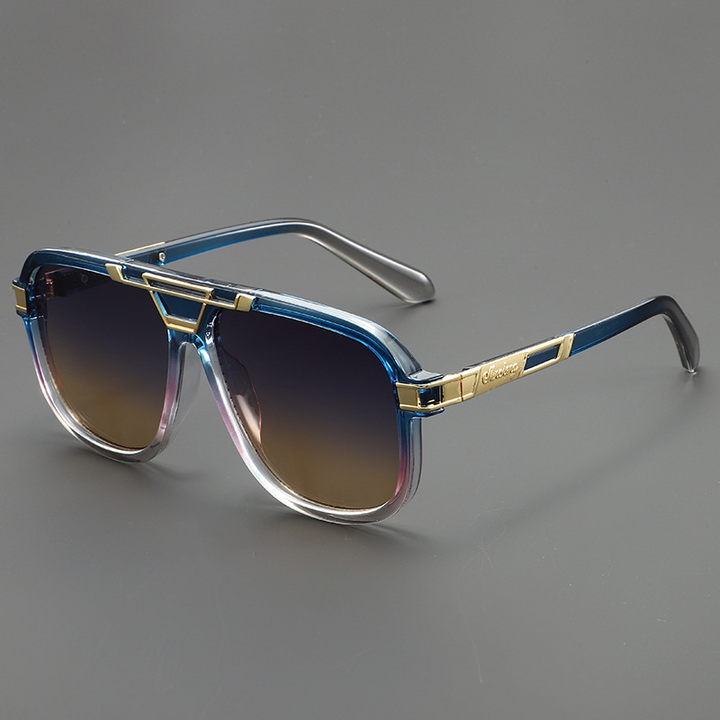 Stylish Navigator Sunglasses for Ultimate Sun Protection Blue Brown