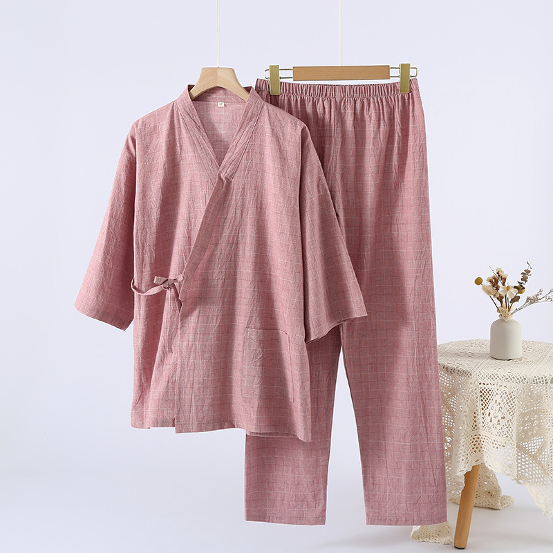 Cozy Linen Wrap Set Purple